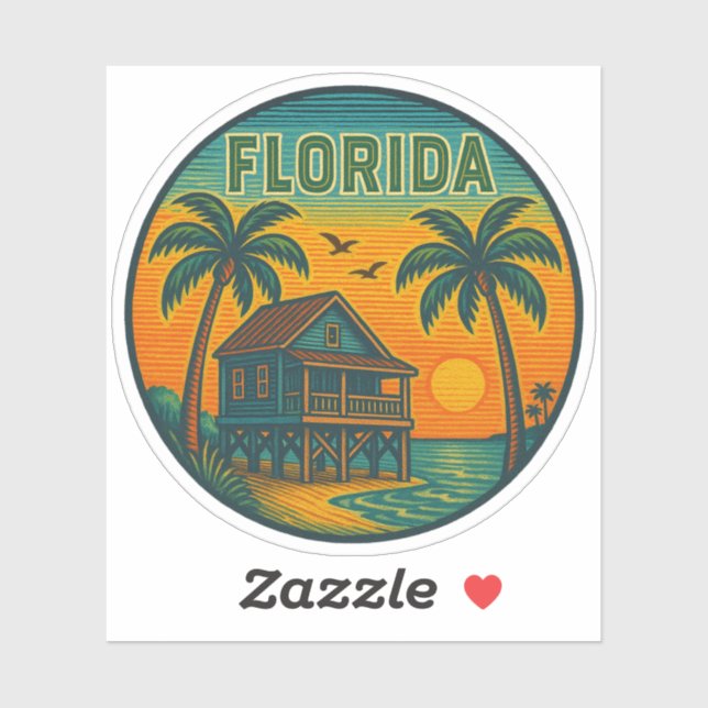 Florida State Vinyl Sticker (Sheet)