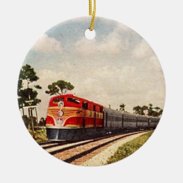 Florida Streamliner Ceramic Ornament (Front)