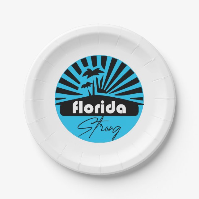 Florida Strong Classic Paper Plates (Front)