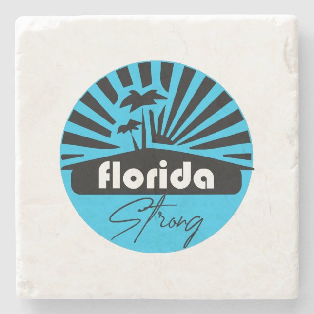 Florida Strong Classic Stone Coaster (Front)