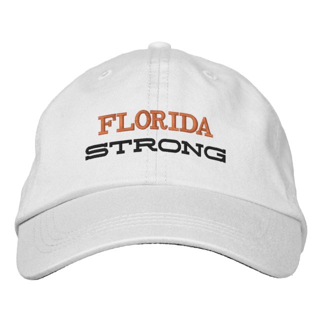 Florida Strong Embroidered Baseball Cap (Front)
