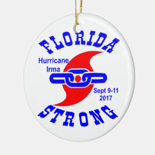 Florida Strong Hurricane Irma Ceramic Ornament