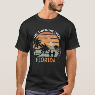 Florida Summer Beach Vintage Sunset 1 T-Shirt
