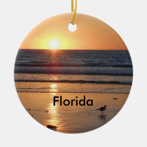 Florida Sunrise Christmas ornament