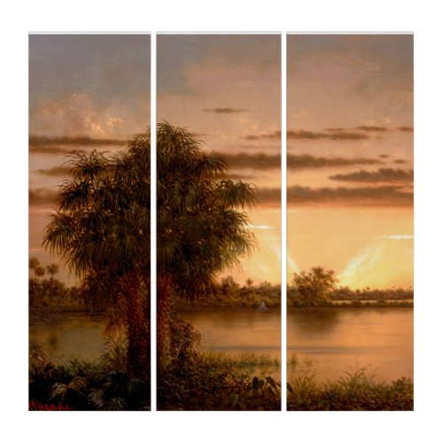 Florida Sunrise Martin Johnson Heade Triptych