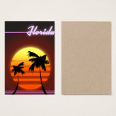 Florida Sunset 1984 poster (Front & Back)