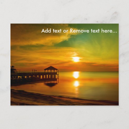 Florida Sunset Are Stunning Post Card  Customize