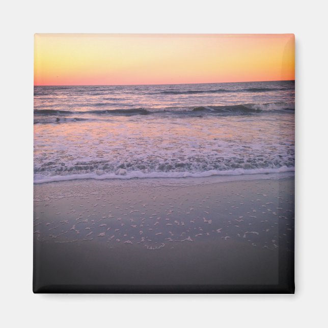Florida Sunset Beach Photograph Magnet (Front)
