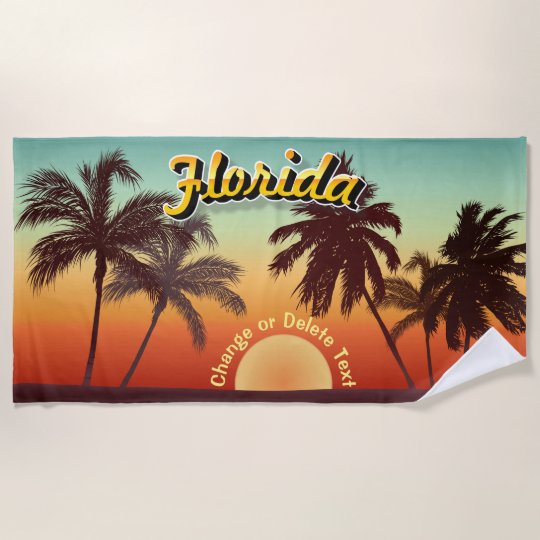 Florida Sunset Beach Towel