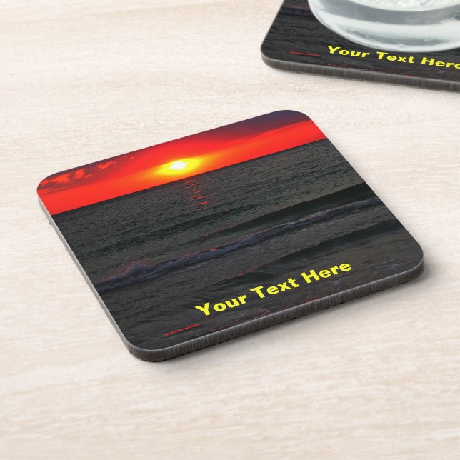 Florida Sunset Beverage Coaster (Left Side)