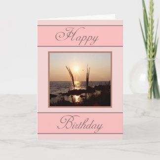 Florida Sunset Birthday Wishes Card