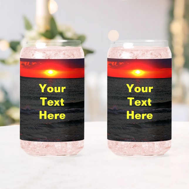 Florida Sunset Can Glass (Insitu (Wedding))