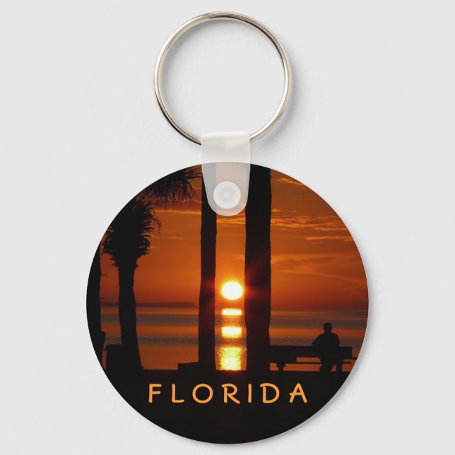 Florida Sunset Keychain (Front)