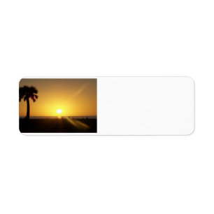 Florida Sunset Label