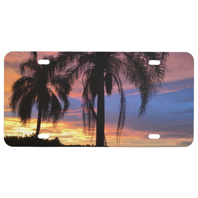Florida Sunset License Plate (Front)