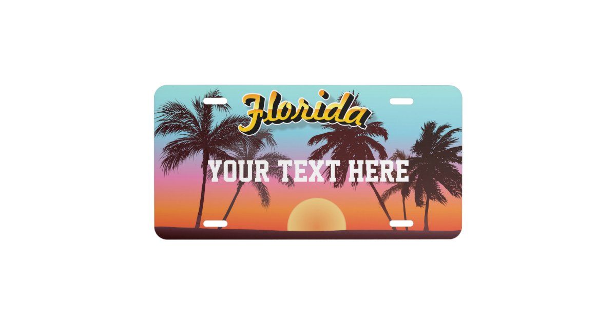 Miami Dolphins Pink Glitter License Plate Frame with White Lettering