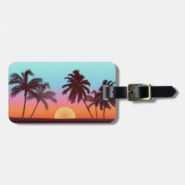 Florida Sunset Luggage Tag (Front Horizontal)