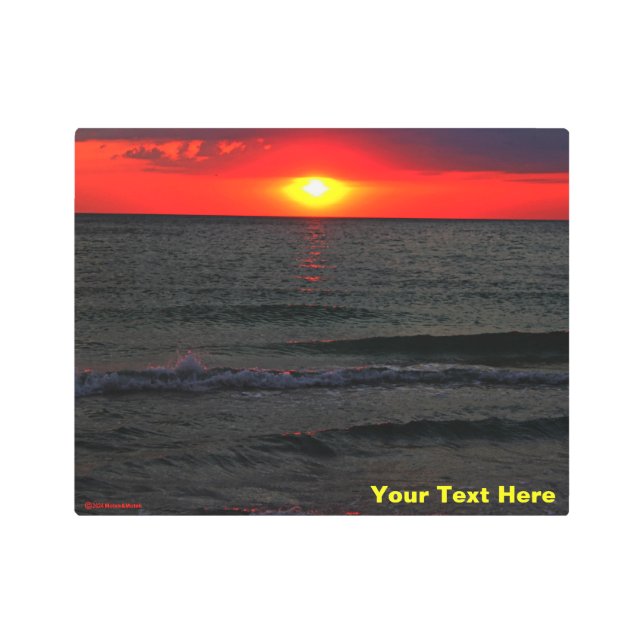 Florida Sunset Metal Print (Front)