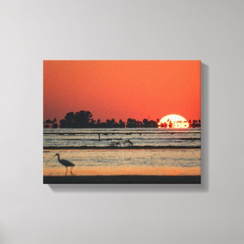 Florida Sunset over Sanibel Canvas Print