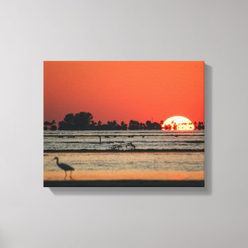 Florida Sunset Over Sanibel Canvas Print by PhotosfromFlorida at Zazzle