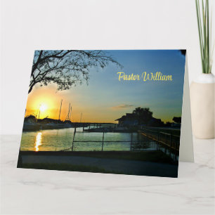 Florida Sunset Pastor Appreciation Card