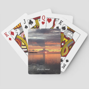 Florida Sunset Poker Cards