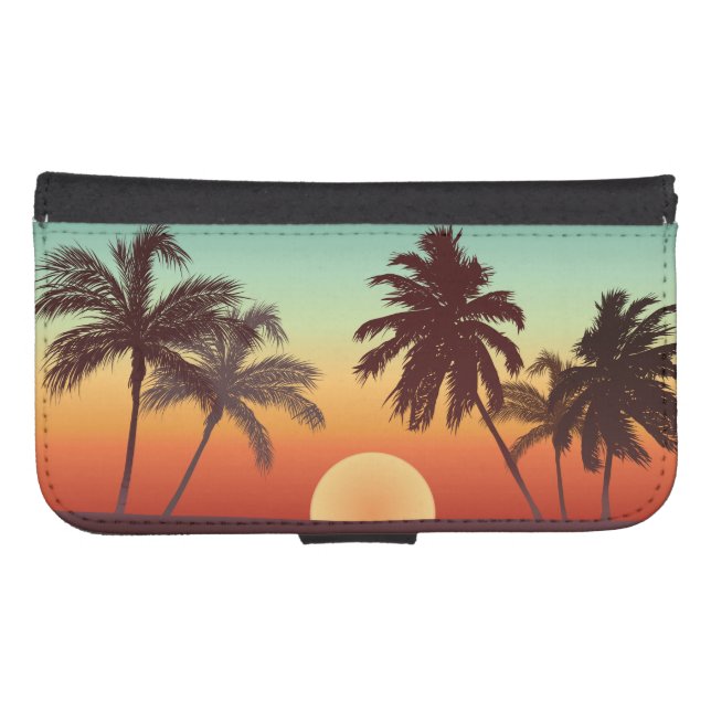 Florida Sunset Samsung Galaxy Wallet Case (Front (Horizontal))