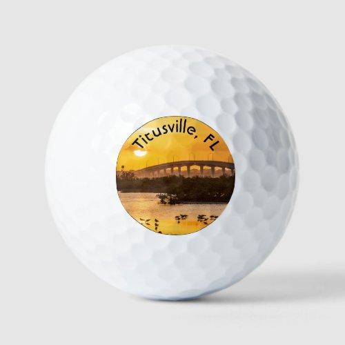 Florida Sunset _Travel Photography _ Titusville Golf Balls
