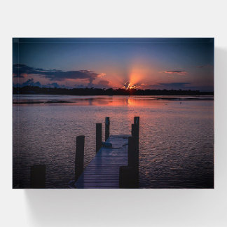 Florida Sunset under glass Paperweight