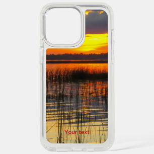 Florida Sunset with grass silhouettes  iPhone 15 Pro Max Case