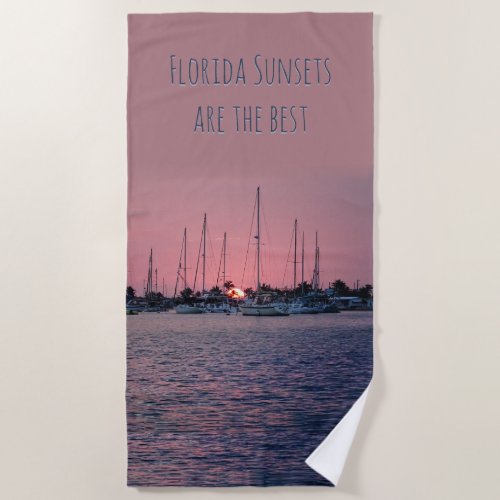 Florida Sunsets are the Best Beach Towel