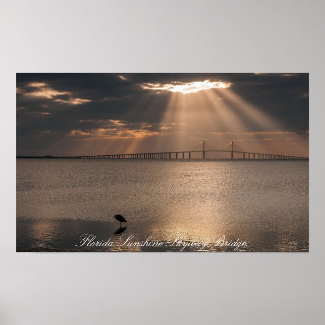 Florida Sunshine Skyway Bridge Print (Front)