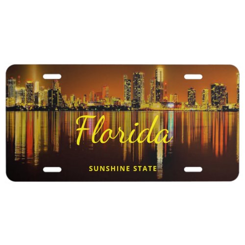 Florida Sunshine State  License Plate