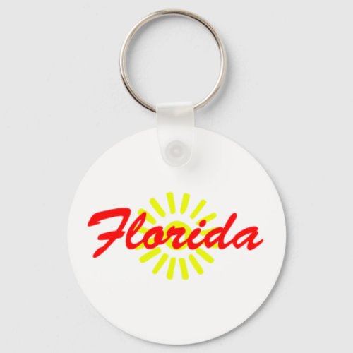 Florida Sunshine State Souvenir Florida Style Keychain