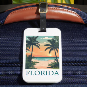 Florida Sunshine State – Tropical Beach Paradise Luggage Tag