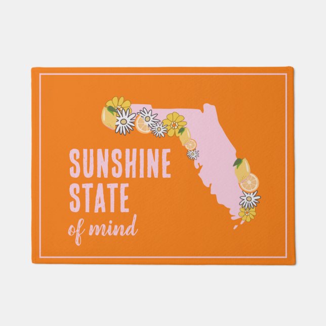 Florida Sunshine State Welcome Doormat (Front)