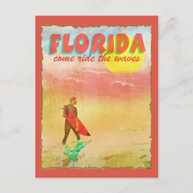 Florida Surfer Postcard (Front)