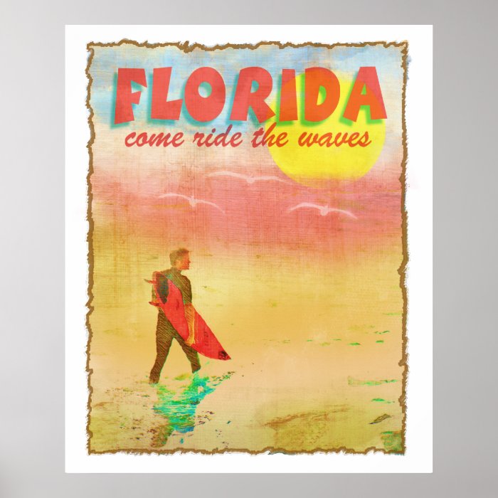 Florida Surfer Print