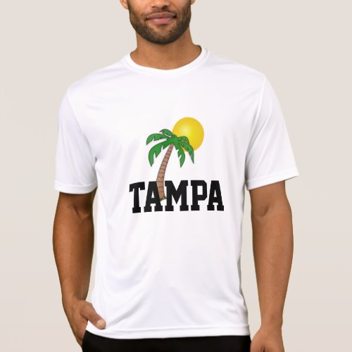 Florida Tampa palm tree and sun T_Shirt
