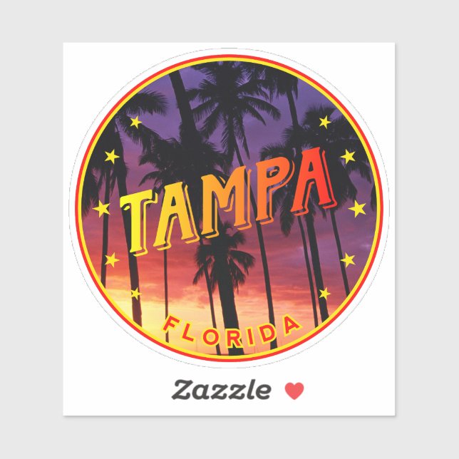 Florida, Tampa Sticker (Sheet)