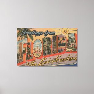 Florida - The Land of Sunshine Canvas Print