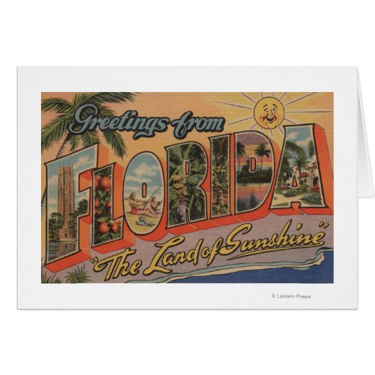 Florida - The Land of Sunshine Cards (Front Horizontal)