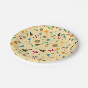 Florida the sunshine state famous items paper plates