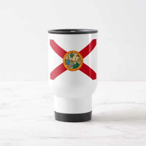 Florida The Sunshine State Floridians US Flag Travel Mug