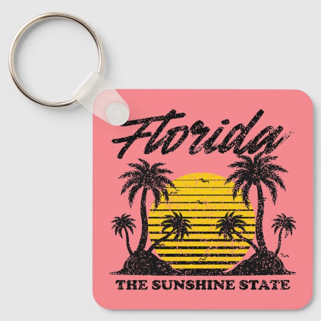 Florida The Sunshine State Keychain (Front)