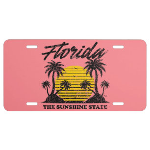 Florida The Sunshine State License Plate
