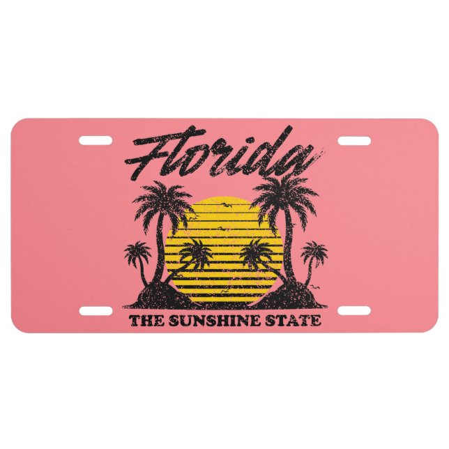 Florida The Sunshine State License Plate (Front)