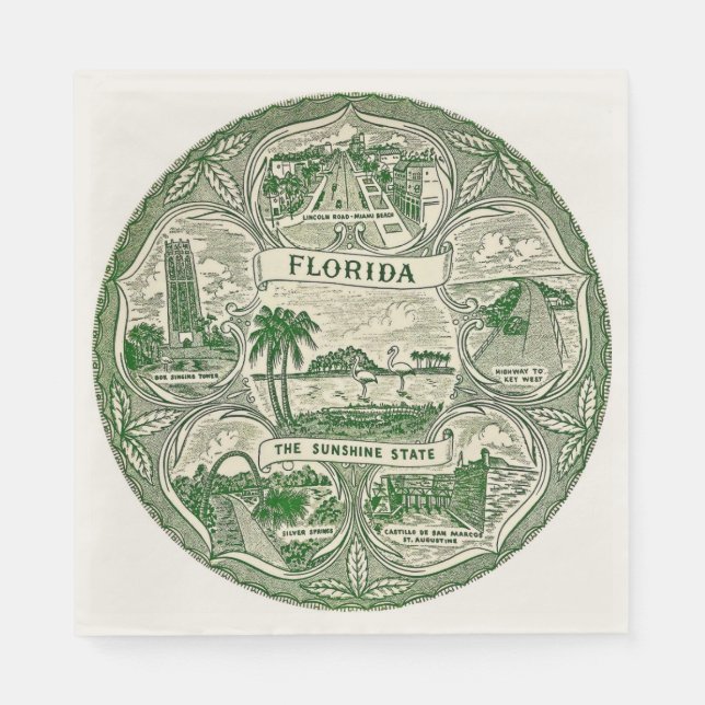  Florida the Sunshine State  Napkins (Front)