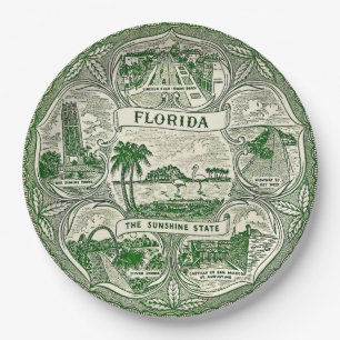 Florida the Sunshine State Paper Plates