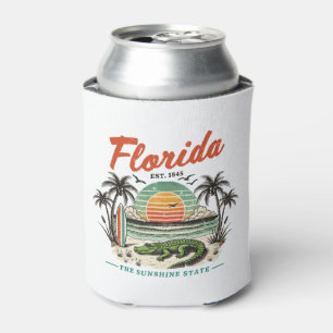 Florida, The Sunshine State – Sunset Beach Scene Can Cooler